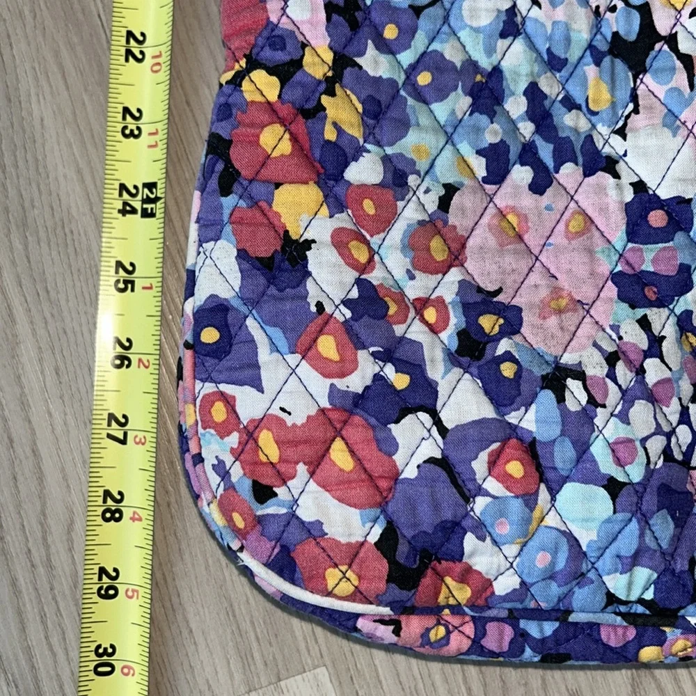 Vera Bradley Impressionista Crossbody Purple Quilted Shoulder Hipster Bag Purse